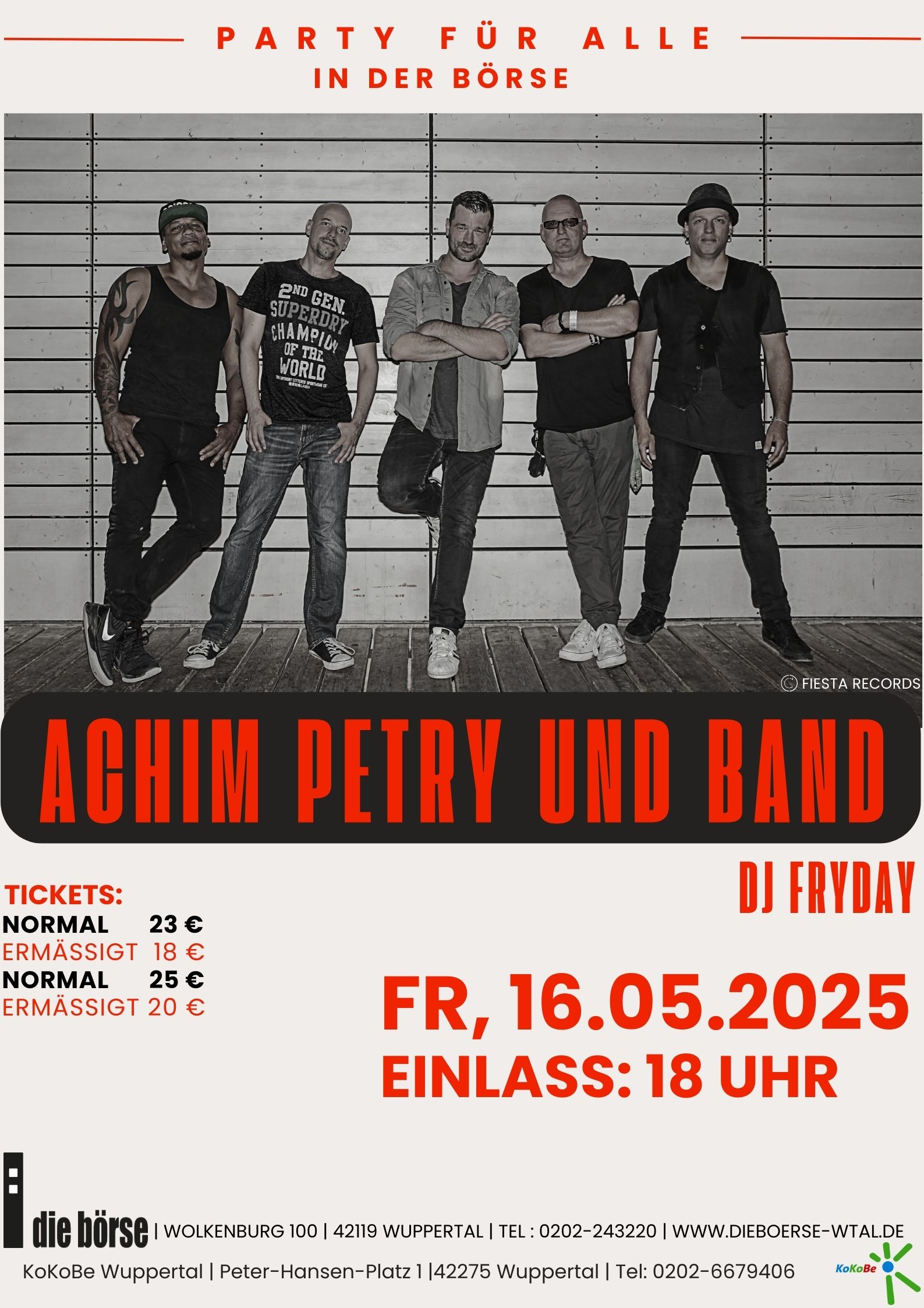 Mehr über den Artikel erfahren Konzert: Achim Petry & Band Die KoKoBe Party für alle!